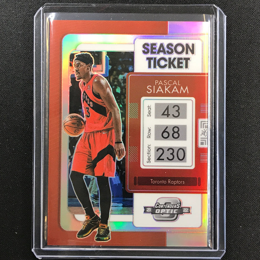 2021-22 Contenders Optic PASCAL SIAKAM Season Ticket Silver Prizm #17