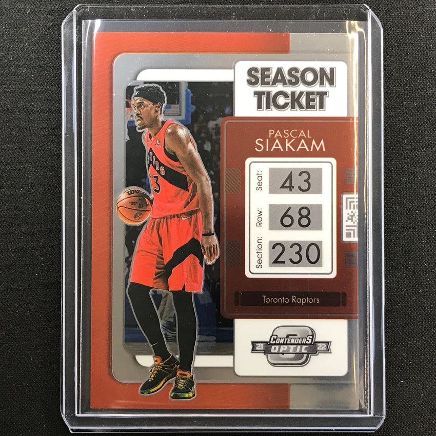 2021-22 Contenders Optic PASCAL SIAKAM Season Ticket Base #17