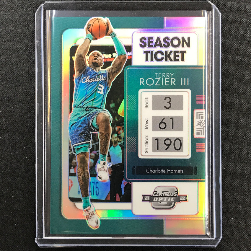 2021-22 Contenders Optic TERRY ROZIER III Season Ticket Silver Prizm #60