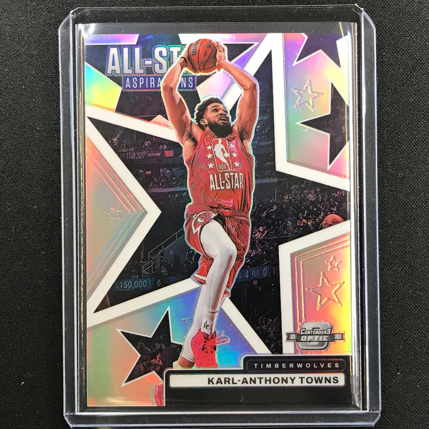 2021-22 Contenders Optic KARL-ANTHONY TOWNS All-Star Aspiration Silver Prizm #16