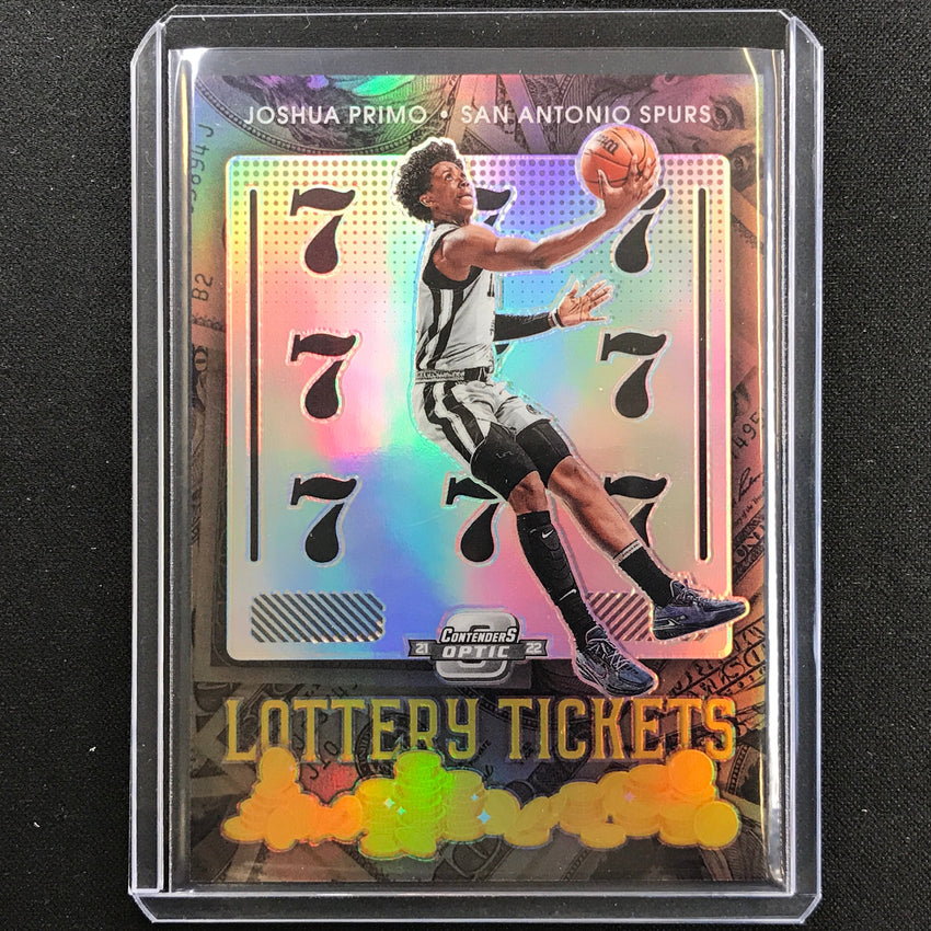 2021-22 Contenders Optic JOSHUA PRIMO Lottery Ticket Rookie Silver Prizm #12