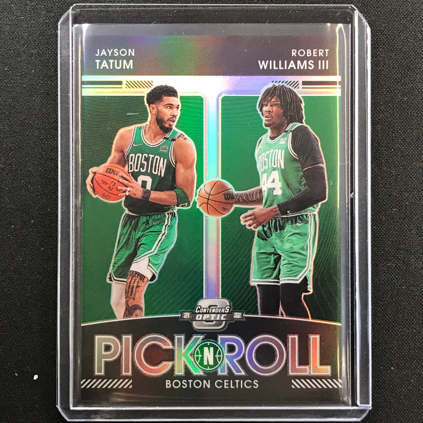 2021-22 Contenders Optic Jayson Tatum Robert Williams Pick N Roll Silver Prizm 1