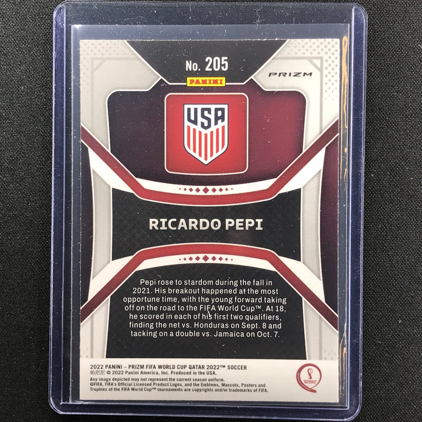 2022 Prizm FIFA World Cup Qatar RICARDO PEPI Rookie Choice Tiger Stripe SSP #205