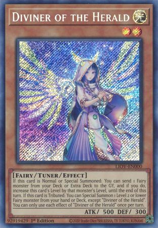 Diviner Of The Herald - Liov-en000 - Secret Rare 1st Edition