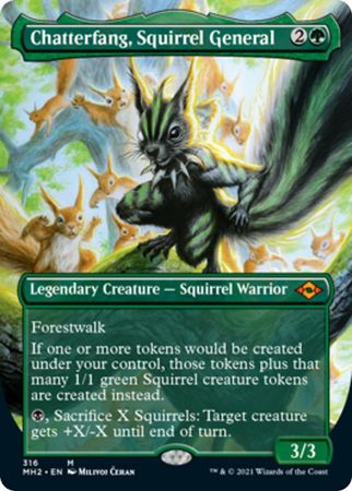 Chatterfang Squirrel General 316 Alternate Art Borderless