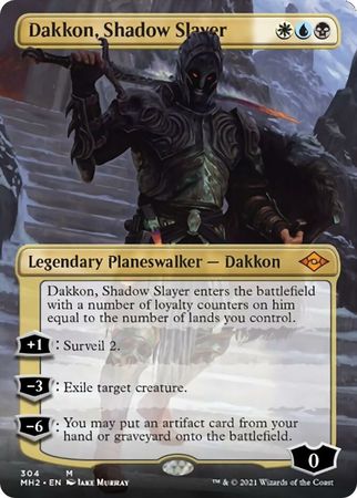 Dakkon Shadow Slayer 304 Alternate Art Borderless