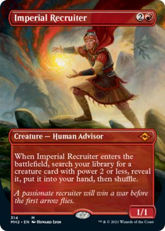 Imperial Recruiter 314 Alternate Art Borderless