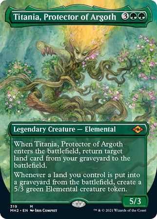 Titania Protector of Argoth 319 Alternate Art Borderless