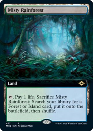 EXTENDED ART Misty Rainforest 477 MH2 Modern Horizons 2 