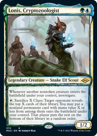 SKETCH Lonis, Cryptozoologist 370 - Showcase MH2 Modern Horizons 2