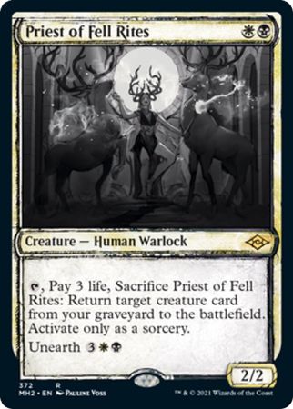 SKETCH Priest of Fell Rites 372 - Showcase MH2 Modern Horizons 2