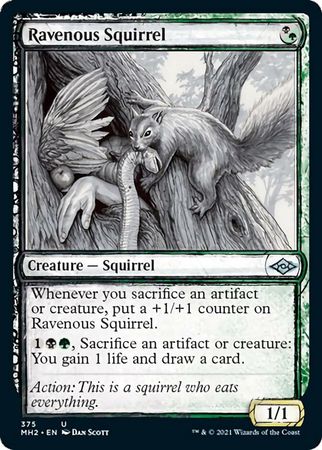 SKETCH Ravenous Squirrel 375 - Showcase MH2 Modern Horizons 2
