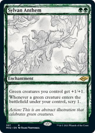 SKETCH Sylvan Anthem 357 - Showcase MH2 Modern Horizons 2