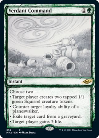 SKETCH Verdant Command 359 - Showcase MH2 Modern Horizons 2