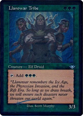 Llanowar Tribe 522 - Showcase / Retro Frame