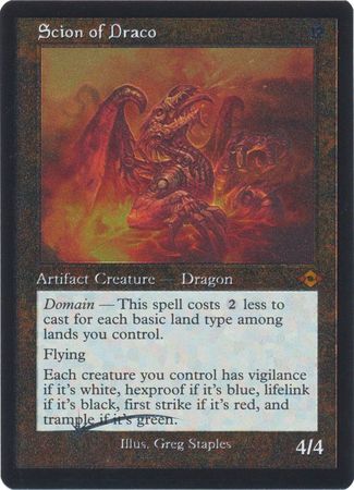 draco mtg card Etched Retro Scion Of Draco No 431