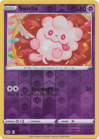 REVERSE HOLO Swirlix - 67/198 - Common CHILLING REIGN