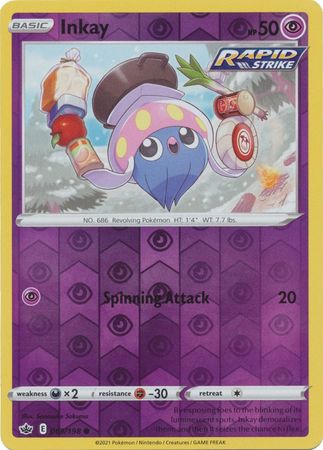 REVERSE HOLO Inkay - 69/198 - Common CHILLING REIGN