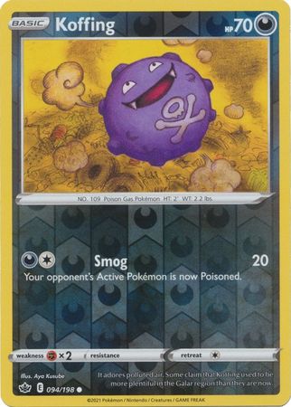 REVERSE HOLO Koffing - 94/198 - Common CHILLING REIGN