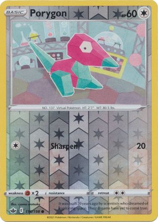 REVERSE HOLO Porygon - 116/198 - Common CHILLING REIGN