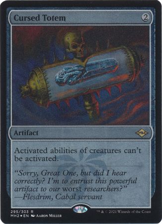 ETCHED FOIL  Cursed Totem 295 - Etched Foil MH2 Modern Horizons 2