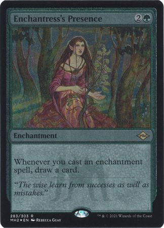 ETCHED FOIL  Enchantress's Presence 283 - Etched Foil MH2 Modern Horizons 2