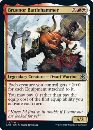 FOIL Bruenor Battlehammer 219/281 - Adventures in the Forgotten Realm