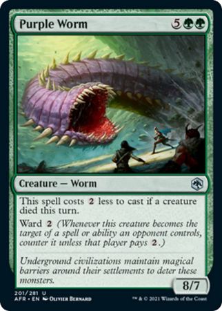 FOIL Purple Worm 201/281 - Adventures in the Forgotten Realm