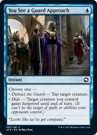 FOIL You See a Guard Approach 085/281 - Adventures in the Forgotten Realm