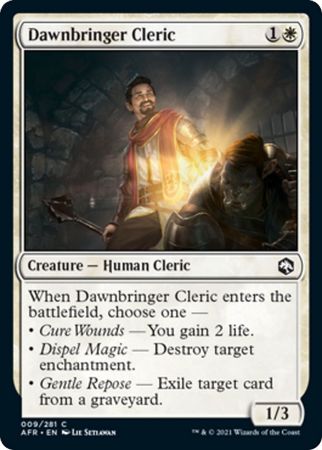 FOIL Dawnbringer Cleric 009/281 - Adventures in the Forgotten Realm
