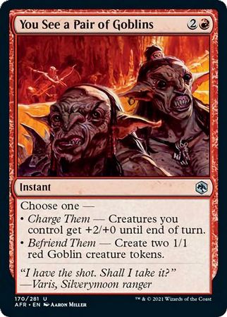 FOIL You See A Pair of Goblins 170/281 - Adventures in the Forgotten Realm