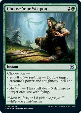 FOIL Choose Your Weapon 175/281 - Adventures in the Forgotten Realm
