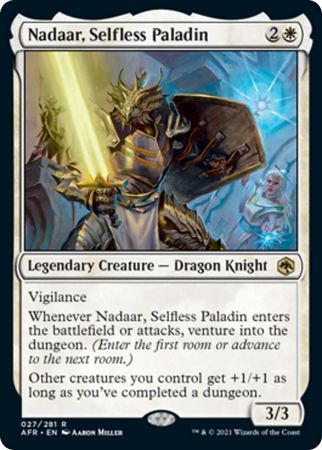 FOIL Nadaar, Selfless Paladin 027/281 - Adventures in the Forgotten Realm