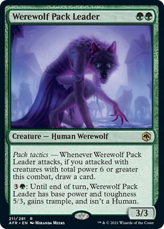 FOIL Werewolf Pack Leader 211/281 - Adventures in the Forgotten Realm