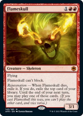 FOIL Flameskull 143/281 - Adventures in the Forgotten Realm
