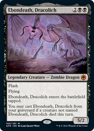 FOIL Ebondeath, Dracolich 100/281 - Adventures in the Forgotten Realm