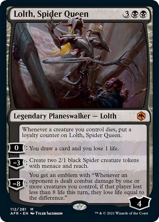 FOIL Lolth, Spider Queen 112/281 - Adventures in the Forgotten Realm