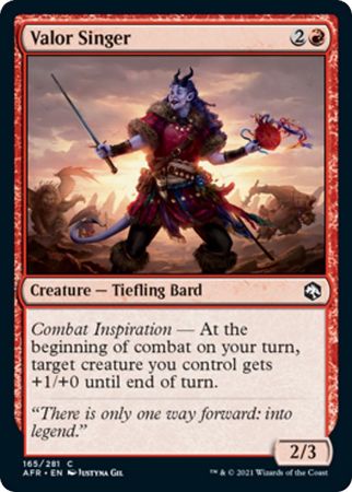 FOIL Valor Singer 165/281 - Adventures in the Forgotten Realm