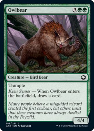 FOIL Owlbear 198/281 - Adventures in the Forgotten Realm