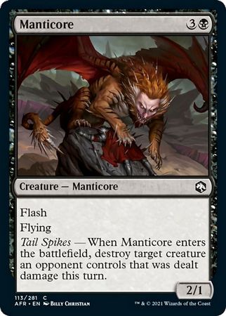 FOIL Manticore 113/281 - Adventures in the Forgotten Realm