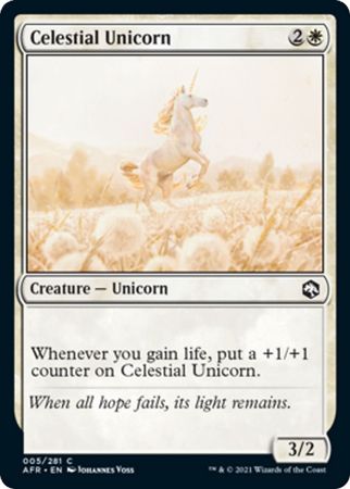 FOIL Celestial Unicorn 005/281 - Adventures in the Forgotten Realm