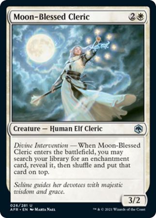 FOIL Moon-Blessed Cleric 026/281 - Adventures in the Forgotten Realm