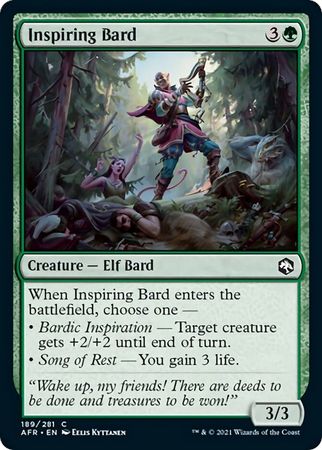 FOIL Inspiring Bard 189/281 - Adventures in the Forgotten Realm