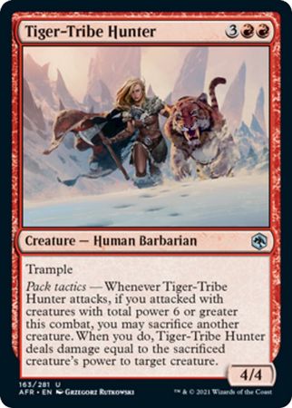FOIL Tiger-Tribe Hunter 163/281 - Adventures in the Forgotten Realm