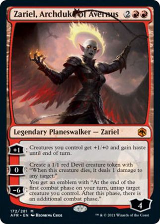 FOIL Zariel, Archduke of Avernus 172/281 - Adventures in the Forgotten Realm