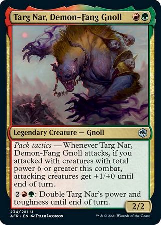 FOIL Targ Nar, Demon-Fang Gnoll 234/281 - Adventures in the Forgotten Realm