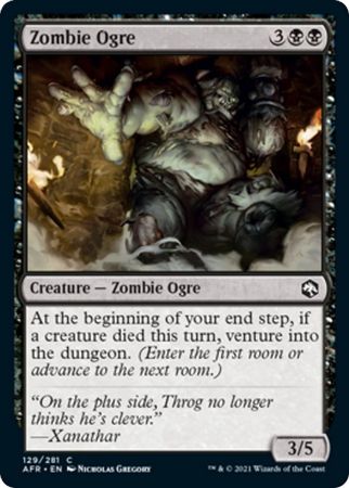 FOIL Zombie Ogre 129/281 - Adventures in the Forgotten Realm