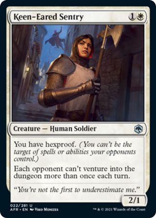 FOIL Keen-Eared Sentry 022/281 - Adventures in the Forgotten Realm