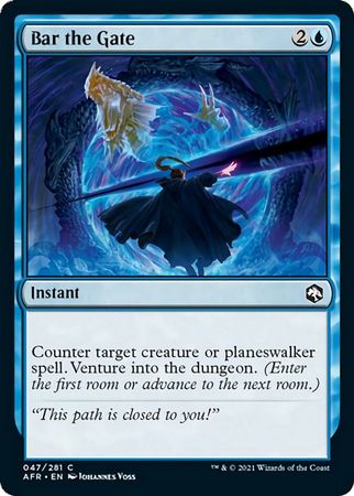FOIL Bar the Gate 047/281 - Adventures in the Forgotten Realm