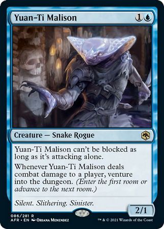 FOIL Yuan-Ti Malison 086/281 - Adventures in the Forgotten Realm